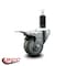 Service Caster 3'' Gray Poly Swivel 1-1/4'' Expanding Stem Caster Total Lock Brake SCC-EXTTL20S314-PPUB-114 - alternate 4